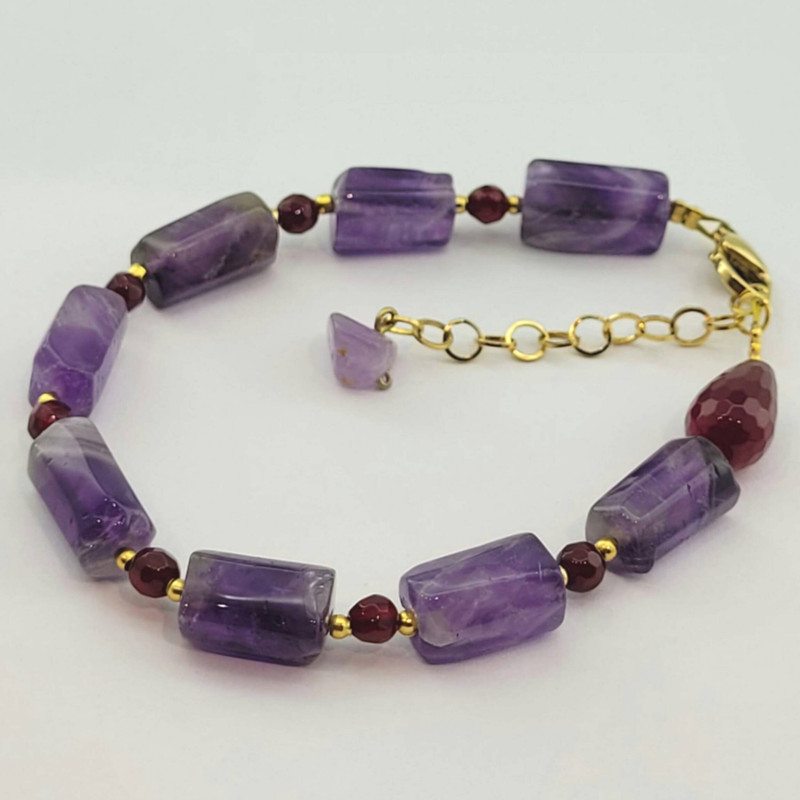 دستبند زنانه مدل آمیتیست کد 995