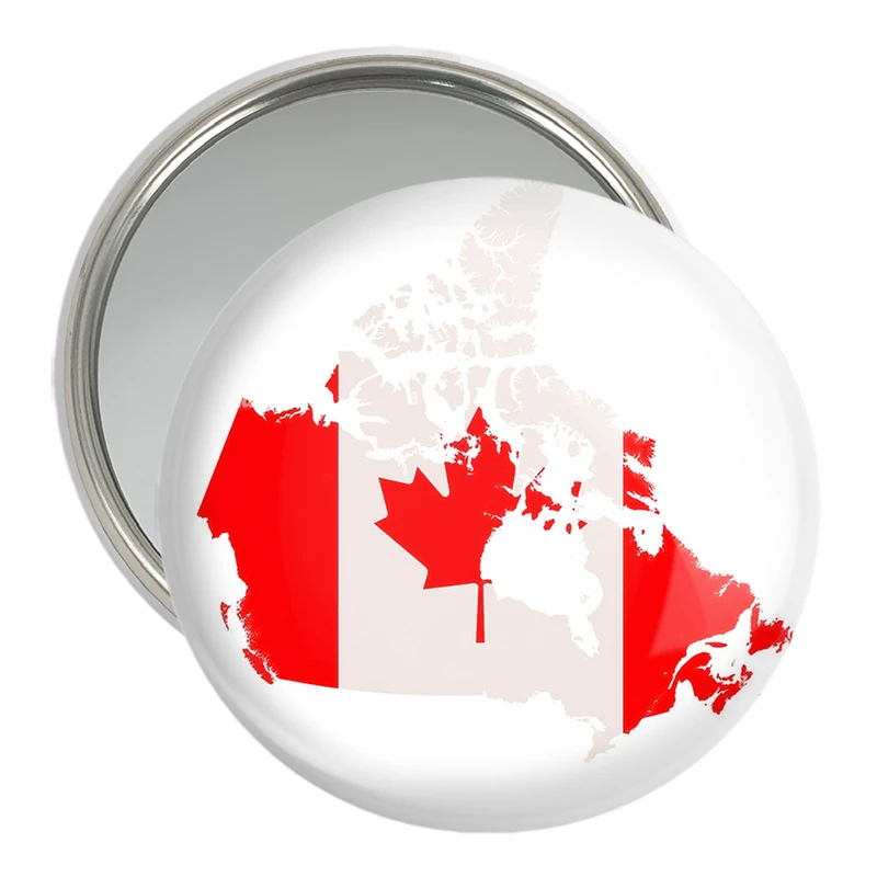 آینه جیبی خندالو مدل پرچم کانادا  کد 20601