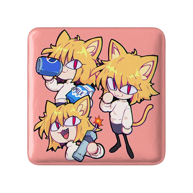 مگنت خندالو طرح بازی تسوکی هیمه‌ (Tsukihime) مدل مربعی کد 34562