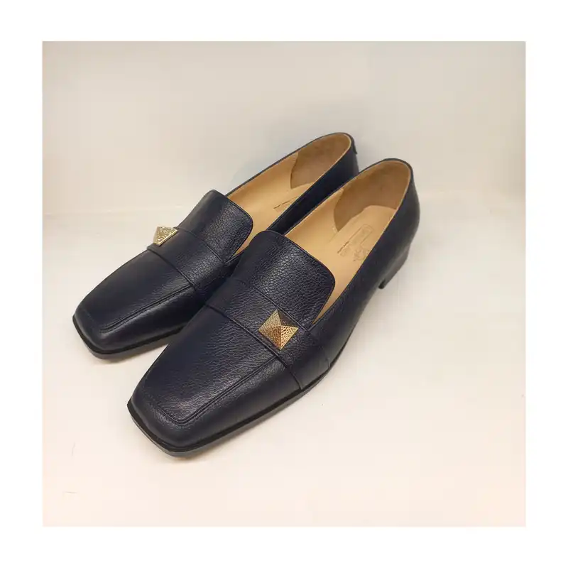 کفش زنانه سرزمین چرم مدل 141756 رنگ سرمه ای