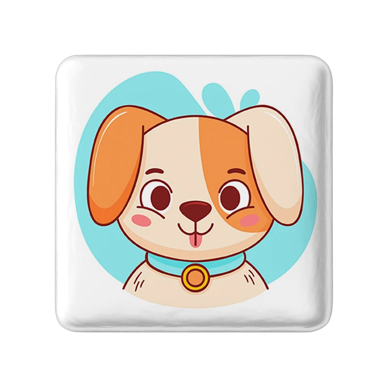 پیکسل خندالو طرح سگ حیوانات بامزه مدل مربعی کد 37142