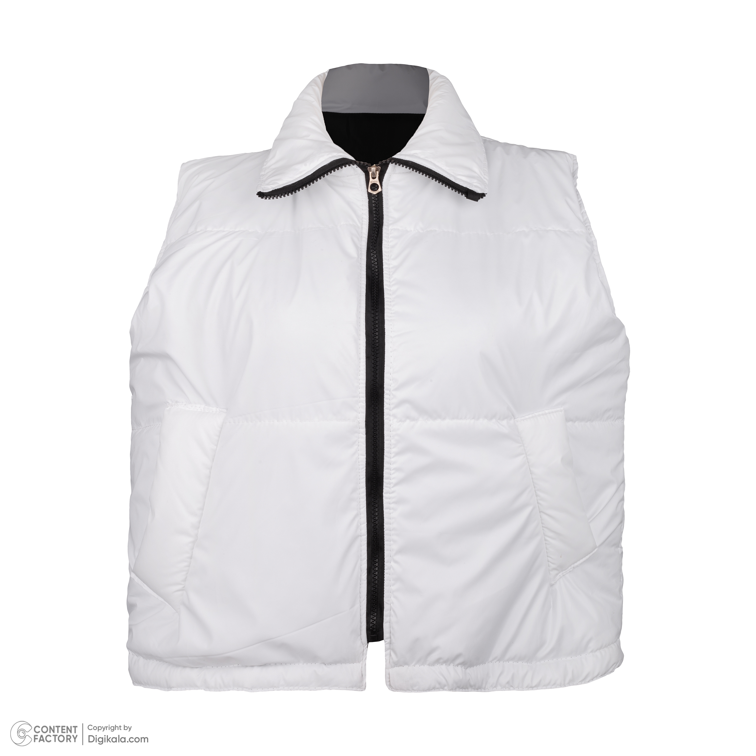 پافر زنانه مون سا مدل 11222 رنگ سفید