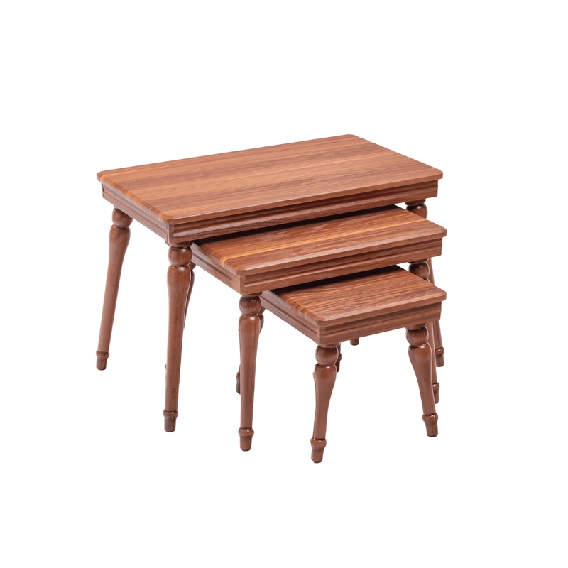 میز عسلی میز مارکت مدل لوکاس مجموعه 3 عددی