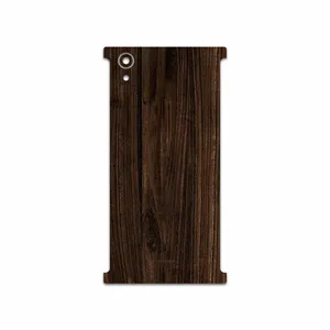 MAHOOT Dark Walnut Wood Cover Sticker for Sony Xperia XA1 Plus