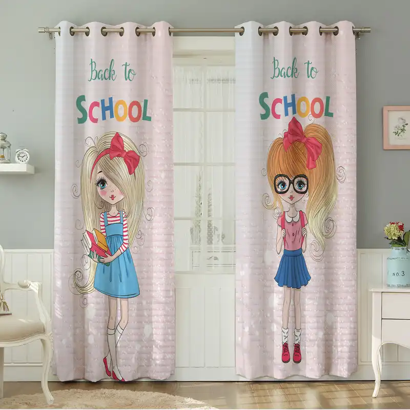 پرده نیروانا طرح کودک  مدل مخمل کد 5084سایز 140×280 سانتی متر