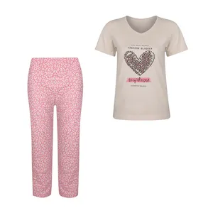 ست تی‌شرت آستین کوتاه و شلوار راحتی زنانه سیلکا مدل 079