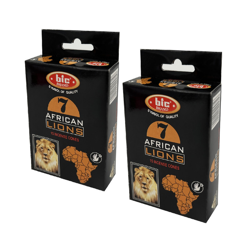 عود بیک مدل مخروطی رایحه African Lions مجموعه ۲ عددی عود بیک مدل مخروطی رایحه African Lions مجموعه ۲ عددی