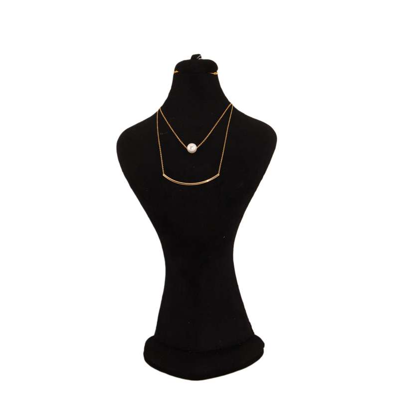 گردنبند طلا 18 عیار دخترانه رستا گالری مدل 25466 گردنبند طلا 18 عیار دخترانه رستا گالری مدل 25466