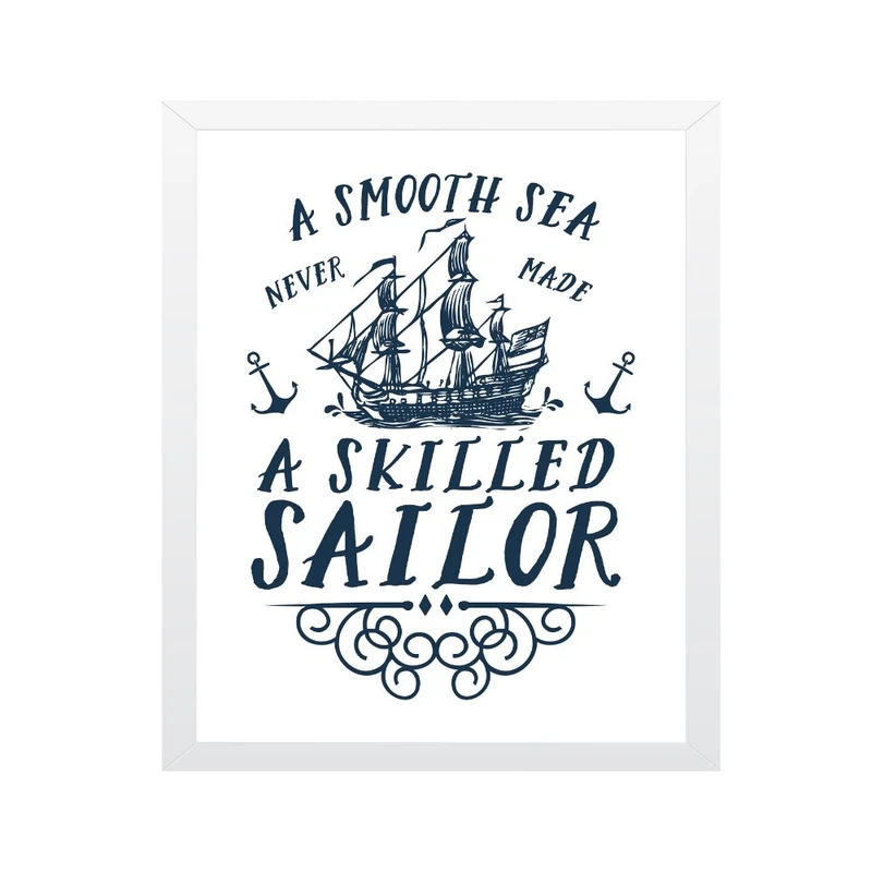 تابلو مدل دریای صاف هیچ‌وقت دریاور ماهری نساخت