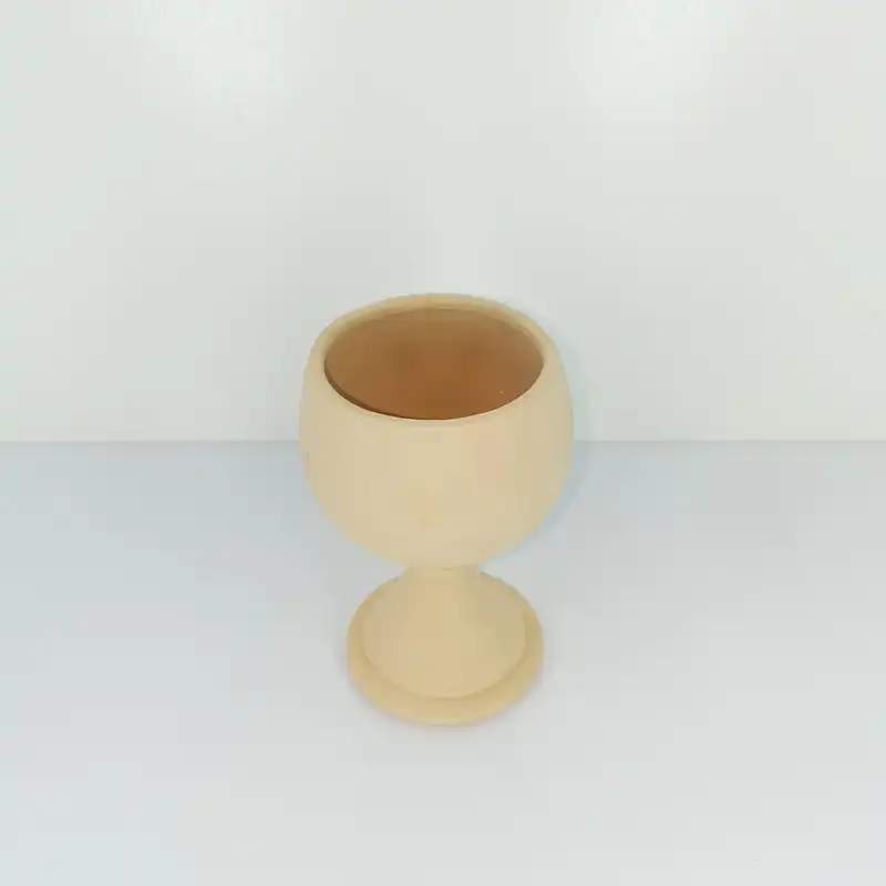 لیوان سفالی خام مدل کروی کد Li102