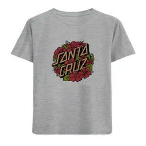 تی شرت آستین کوتاه دخترانه مدل تایپوگرافی D75