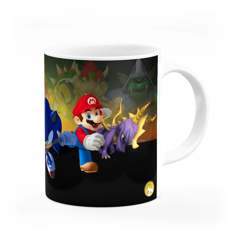 ماگ هومرو طرح بازی کراش باندیکوت ماریو و سونیک مدل MG3627