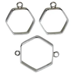 قالب گردنبند مدل  رزین شش ضلعی بسته 3 عددی