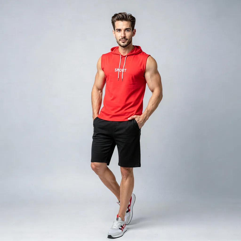 ست تاپ و شلوارک مردانه اولسون مدل the sport