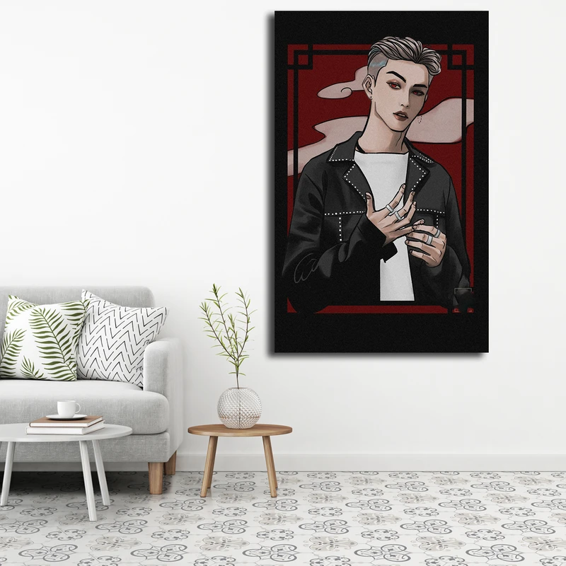 تابلو شاسی مدل stray kids fanart کد 52