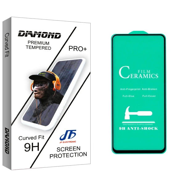محافظ صفحه نمایش سرامیکی جی اف مدل Diamond glass مناسب برای گوشی موبایل شیائومی Redmi Note 9 Pro / Note 9S
