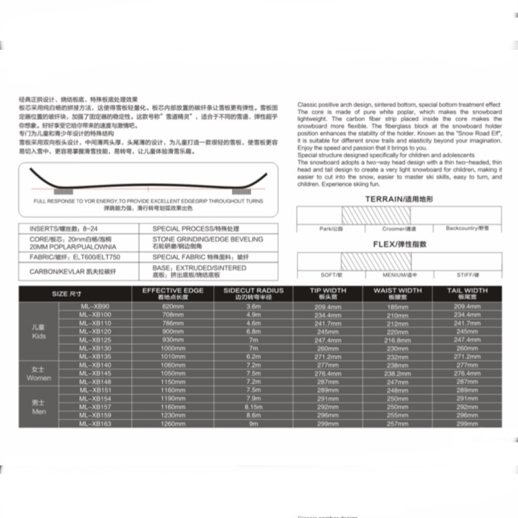 اسنوبرد مدل ML-XB140