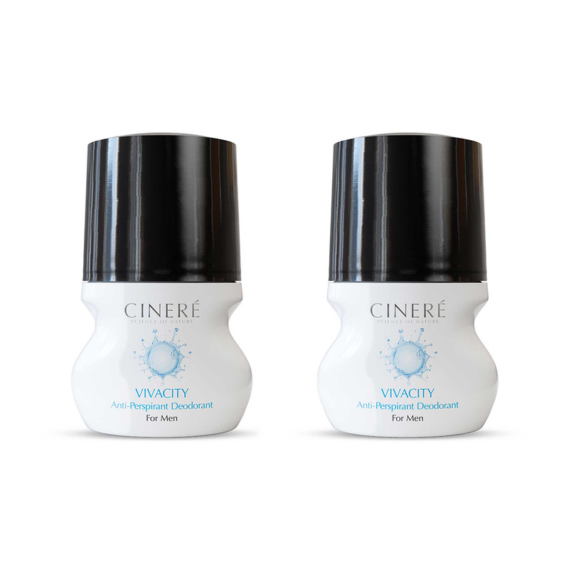 رول ضد تعریق مردانه سینره مدل Vivacity حجم 50 میلی لیتر بسته 2 عددی