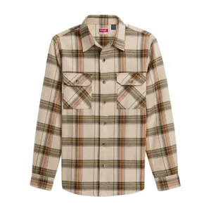 پیراهن آستین بلند یقه برگردان مردانه رنگلر مدل BRUSHED-FLANNEL