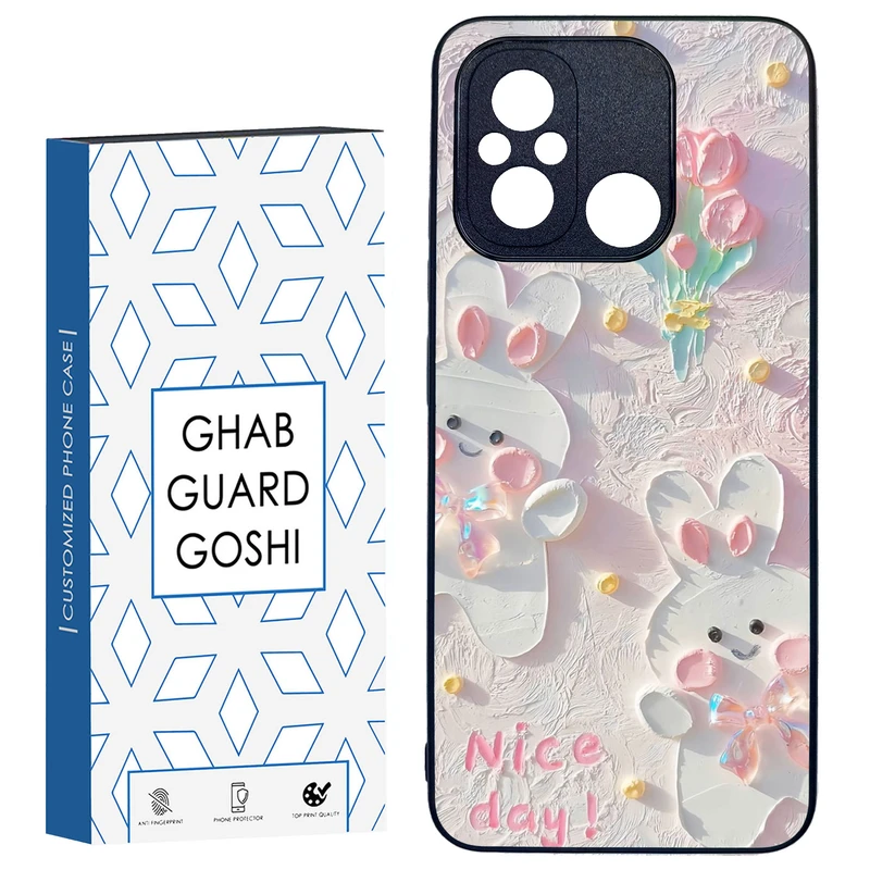 کاور قاب گارد گوشی طرح گل کد TPU-214 مناسب برای گوشی موبایل شیائومی REDMI 12C / POCO C55