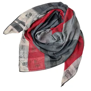 روسری زنانه مدل راه راه هندسی