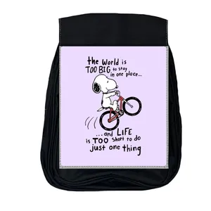 کوله پشتی مدرسه مدل اسنوپی و دوچرخه