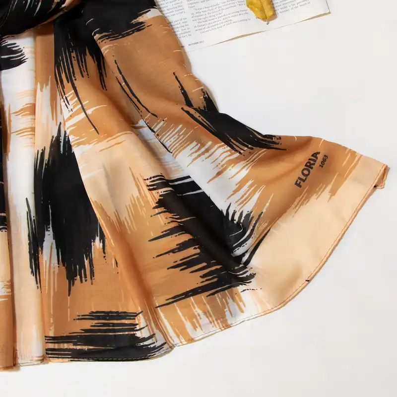 شال زنانه مدل نخی مزونی برگ جدید کد aa-1875