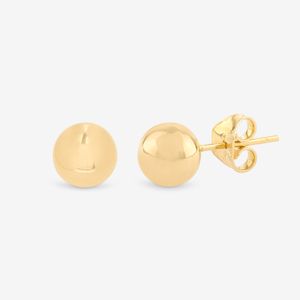 گوشواره میخی طلا 18 عیار زنانه گلدم مدل E253009