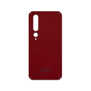 MAHOOT Red-Leather Cover Sticker for Xiaomi Mi 10 5G