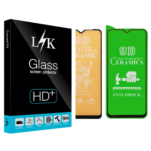 محافظ صفحه نمایش سرامیکی ال کی مدل Hard glass مناسب برای گوشی موبایل شیائومی Redmi Note 7pro مجموعه ۲ عددی