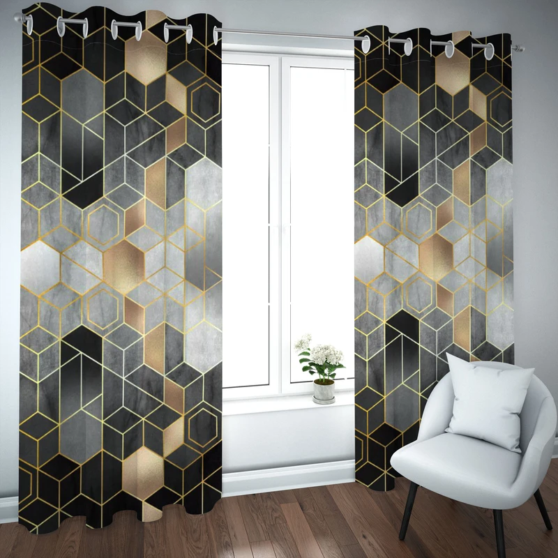 پرده مدل چاپی هازان سایز 300×150 سانتی متر 