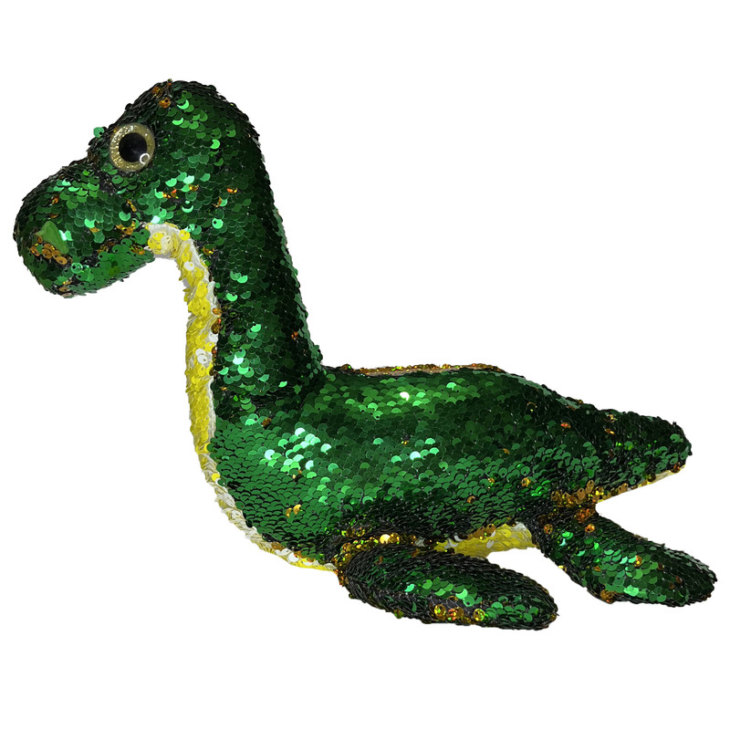 عروسک کیل تویز طرح دایناسور مدل KEEL TOYS DINOSAUR GLITTER کد SZ11/910 طول 38 سانتی‌متر