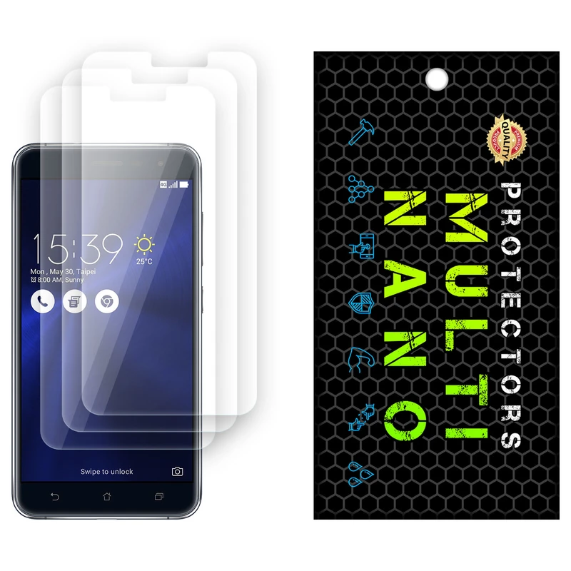 محافظ صفحه نمایش مولتی نانو مدل X-S3N مناسب برای گوشی موبایل ایسوس Zenfone 3 / ZE552KL بسته سه عددی