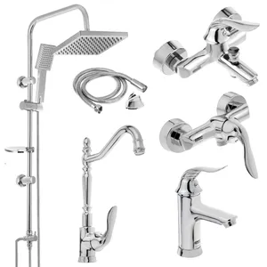 ست شیرآلات کویران آذر مدل میلان کد 03 مجموعه 6 عددی