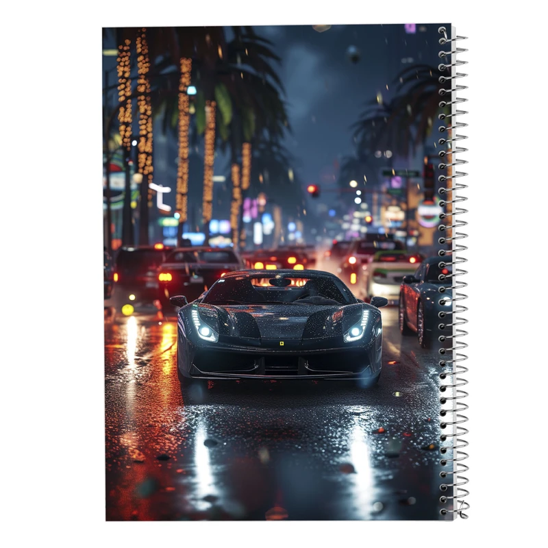 دفتر نقاشی 50 برگ مدوپد مدل need for speed کد DF13581