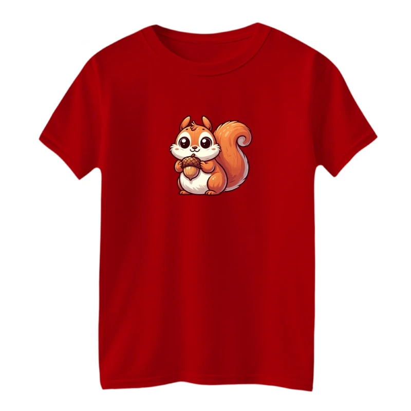 تی شرت آستین کوتاه بچگانه مدل سنجاب مهربون کد 01