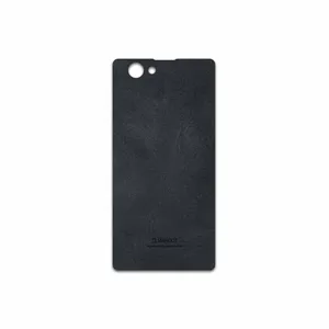 MAHOOT Graphite Buffalo Leather Cover Sticker for Sony Xperia Z1 Compact