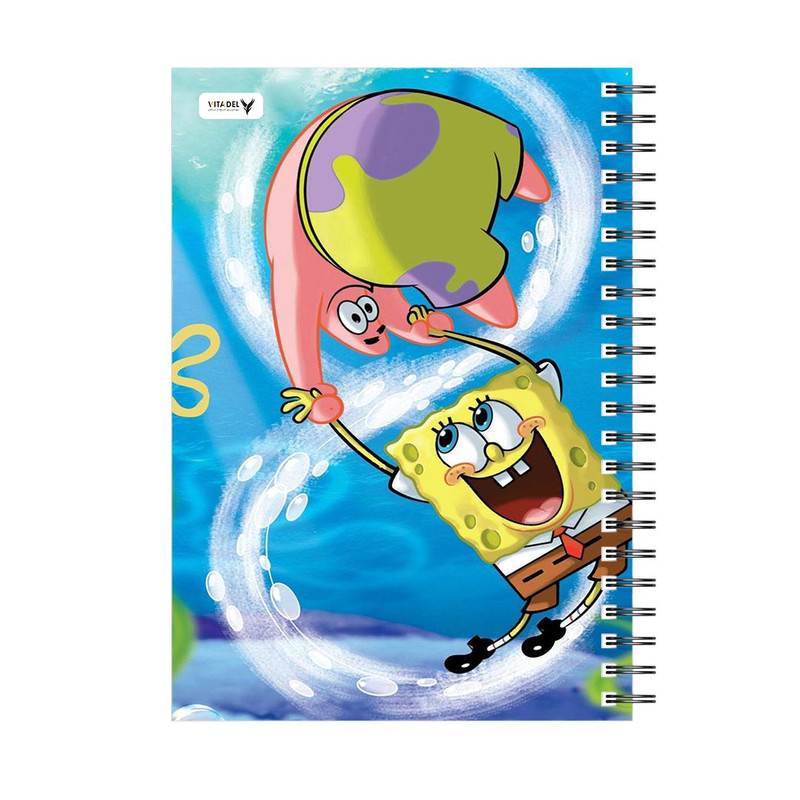 دفتر 120 برگ ویتادل طرح باب اسفنجی مدل 10