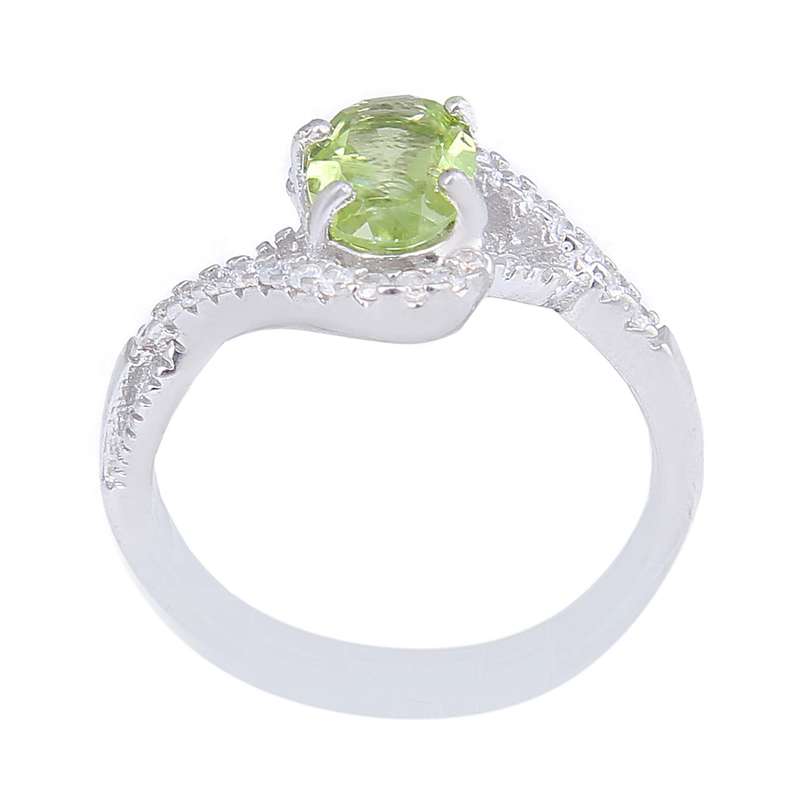 انگشتر نقره زنانه مدل زبرجد کد AWR_964