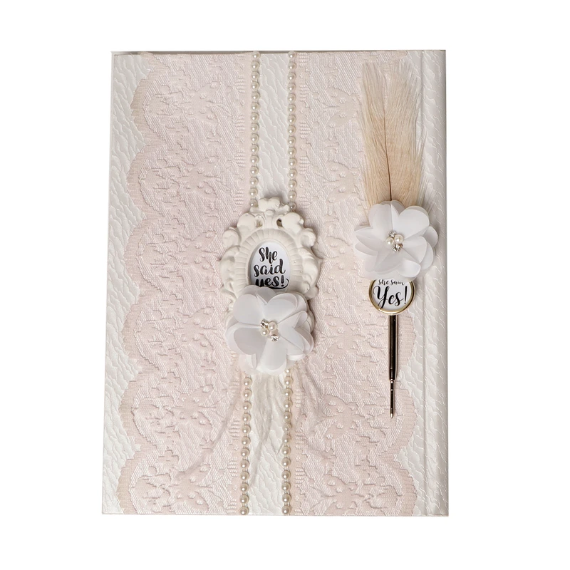 دفتر بله برون مدل طناز به همراه خودکار