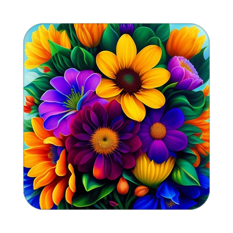 زیر لیوانی کاکتی طرح گل مدل mp16889