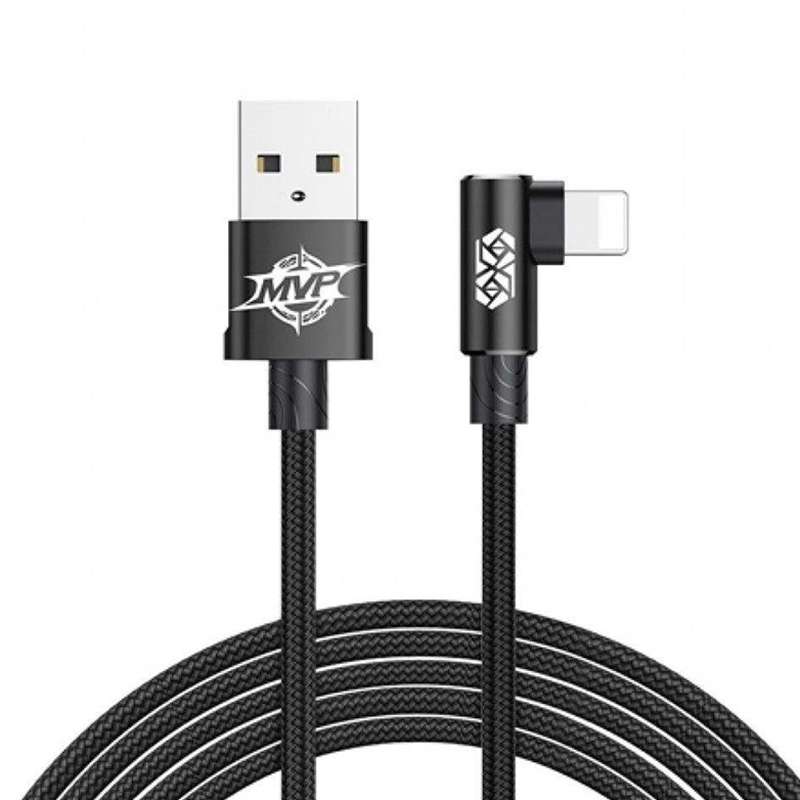 کابل USB-C به لایتنینگ باسئوس مدل MVP Elbow_A01  طول 2 متر