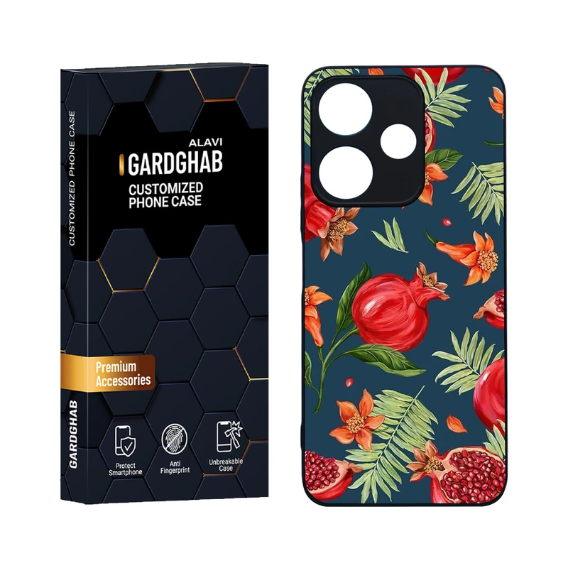 کاور گارد قاب علوی مدل دورژله ای هنری مناسب برای گوشی موبایل شیائومی Redmi 13 4G / 5G