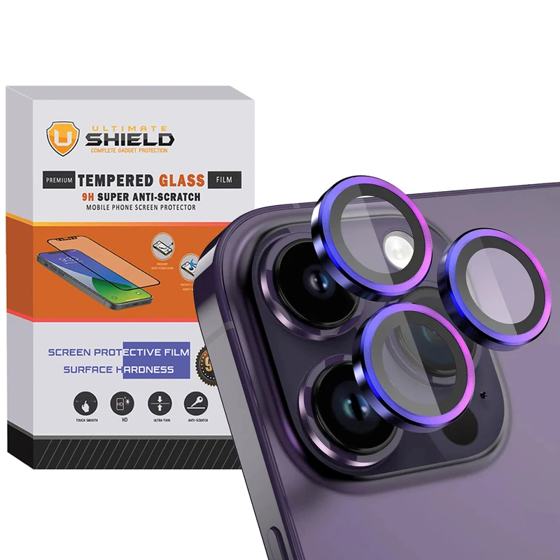 محافظ لنز دوربین آلتیمیت شیلد مدل Ring-Metal-UL مناسب برای گوشی موبایل اپل Iphone 15 pro