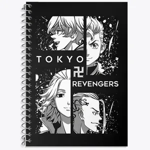 دفتر زبان 50 برگ خندالو مدل دو خط طرح انیمه توکیو غول (Tokyo Ghoul) کد N3718