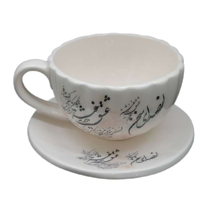 ست فنجان و نعلبکی سرامیکی هیوا طرح مهر 2 کد 9085555
