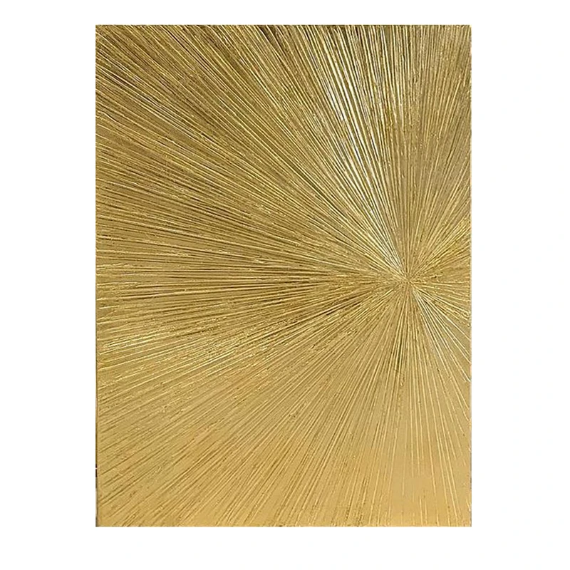 تابلو نقاشی ورق طلا طرح شکست نور نقش برجسته کد b150