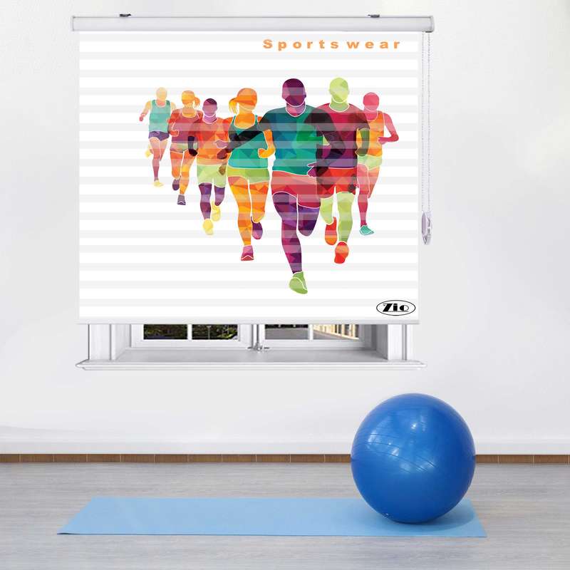 پرده زبرا زیو مدل Sport اسپورت سایز 200x200 سانتی متر