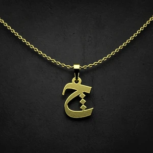 گردنبند طلا 18 عیار زنانه مدوپد مدل حرف چ کد I2-1-1039