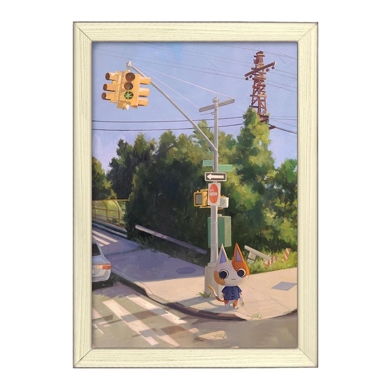 تابلو خندالو طرح بازی انیمال کراسینگ (Animal Crossing) کد 32661